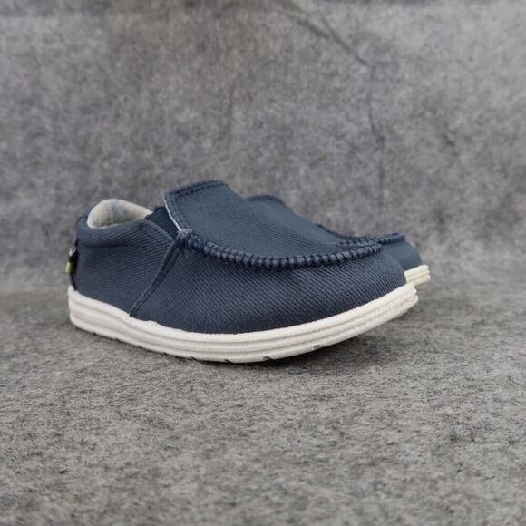 Cat & Jack Shoes Kids 8 Slip On Casual Loafer Moc Toe Comfort Blue Toddler Baby - Picture 1 of 12